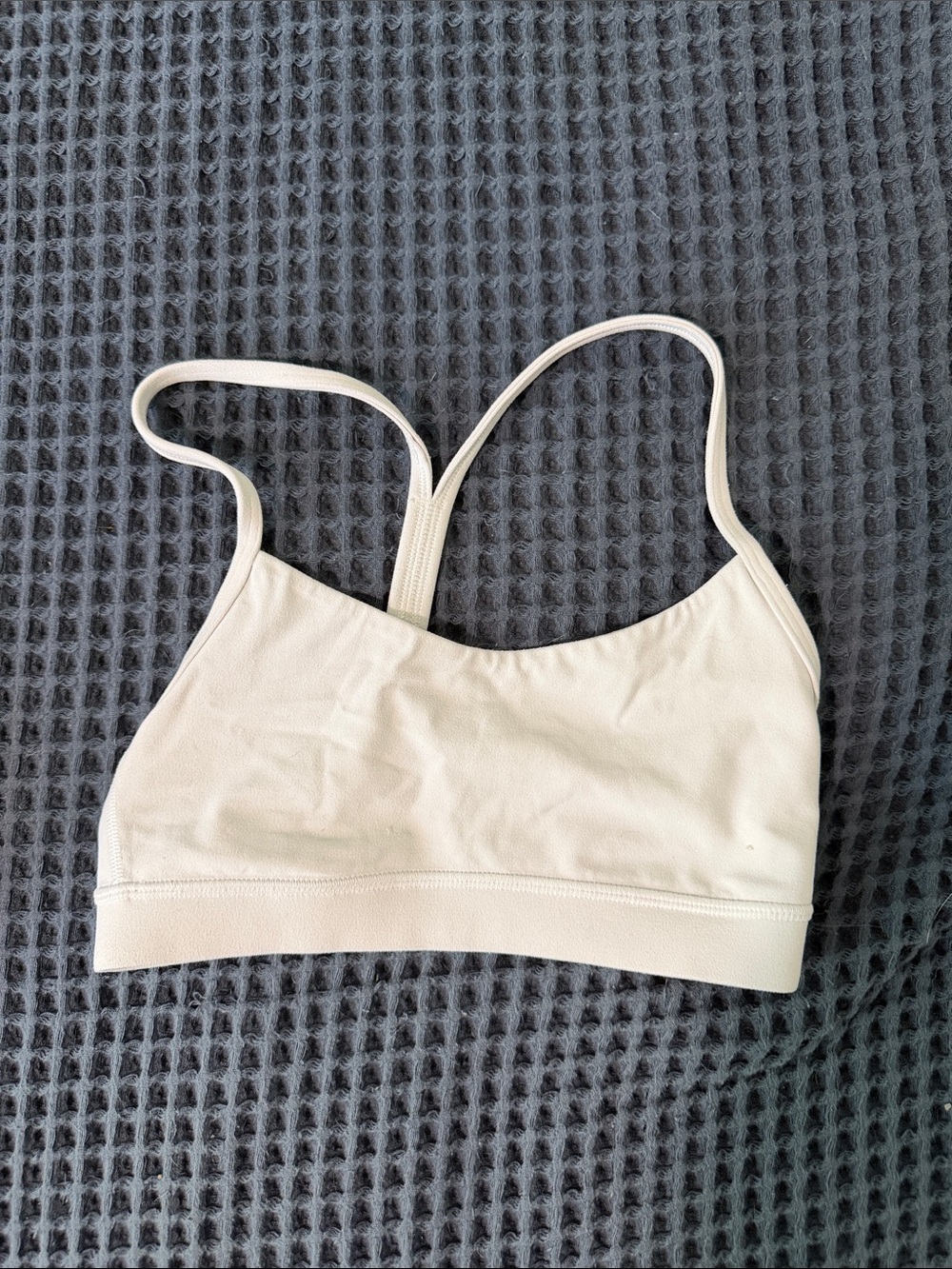 lululemon athletica Light Cream Strappy Sports Bra